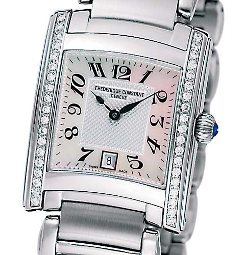 Watch Frederique Constant Woman Carrée Ladies in Steel F220140 - F220140